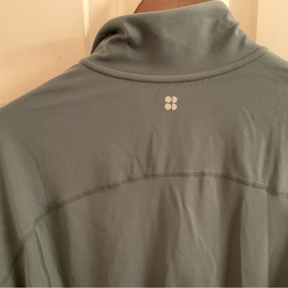 Sweaty Betty Super Soft Zip Up Bomber - NWT - Medium - Trek Green - Picture 13 of 13